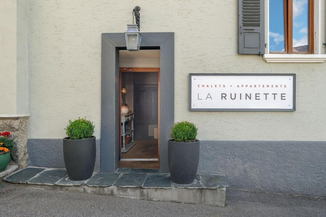 La Ruinette - Boutique Apartments Le Châble Exteriör bild